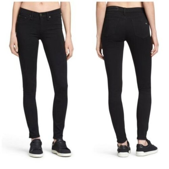 Rag & Bone Mid Rise Skinny Stretch Legging Sky Captian Sz 27 W1503O163 - Picture 1 of 10